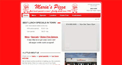 Desktop Screenshot of mariaspizzaerie.com